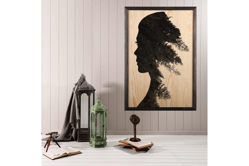 DEKORATIV INRAMAD målning 50x70 cm - Inredning & dekor - Tavlor & konst - Canvastavla