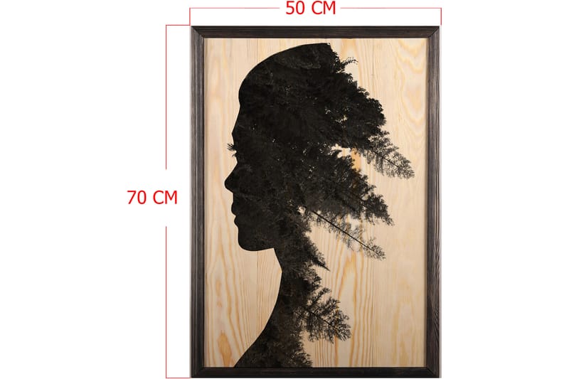 DEKORATIV INRAMAD målning 50x70 cm - Inredning & dekor - Tavlor & konst - Canvastavla
