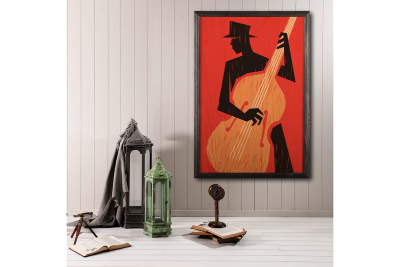 DEKORATIV INRAMAD målning 50x70 cm - Inredning & dekor - Tavlor & konst - Canvastavla