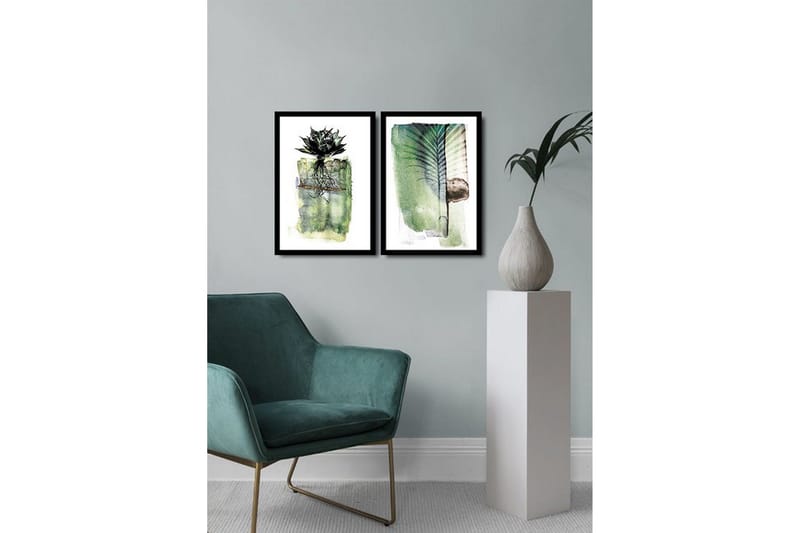 Dekorativ MDF-målning 2 Delar - Flerfärgad - Inredning & dekor - Tavlor & konst - Canvastavla