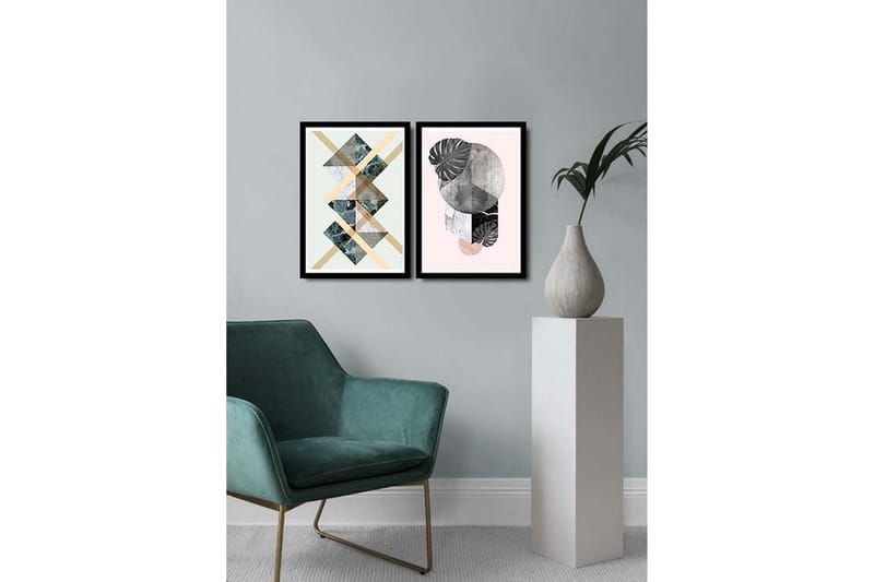 Dekorativ MDF-målning 2 Delar - Flerfärgad - Inredning & dekor - Tavlor & konst - Canvastavla