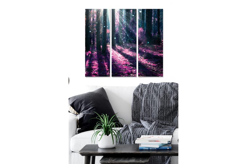 DEKORATIV MDF-MÅLNING 3-Delar 20x50 cm Flerfärgad - Inredning & dekor - Tavlor & konst - Canvastavla