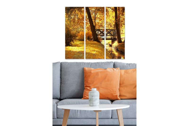 DEKORATIV MDF-MÅLNING 3-Delar 20x50 cm Flerfärgad - Inredning & dekor - Tavlor & konst - Canvastavla