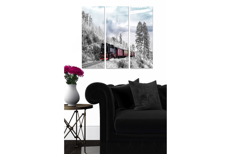 DEKORATIV MDF-MÅLNING 3-Delar 20x50 cm Flerfärgad - Inredning & dekor - Tavlor & konst - Canvastavla
