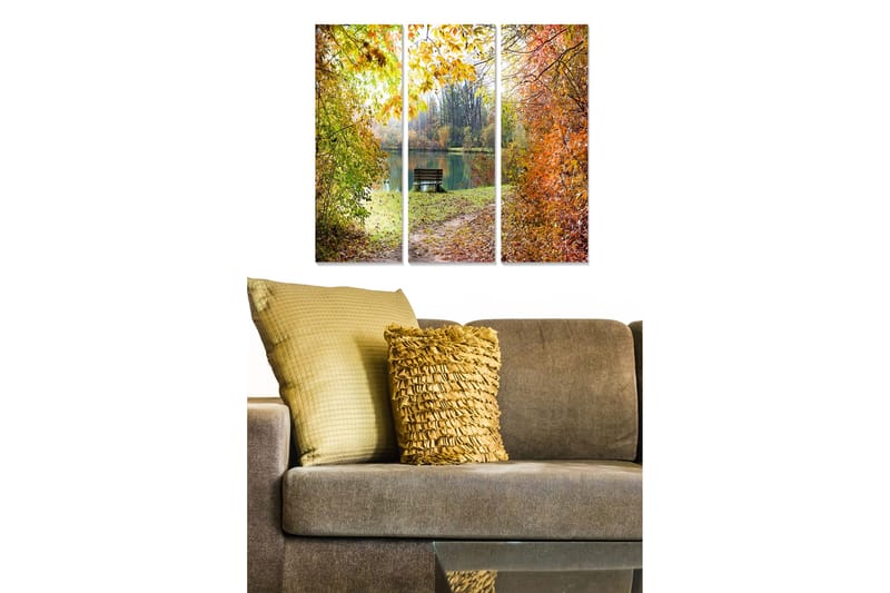 DEKORATIV MDF-MÅLNING 3-Delar 20x50 cm Flerfärgad - Inredning & dekor - Tavlor & konst - Canvastavla