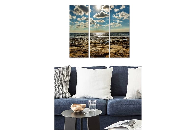 DEKORATIV MDF-MÅLNING 3-Delar 20x50 cm Flerfärgad - Inredning & dekor - Tavlor & konst - Canvastavla