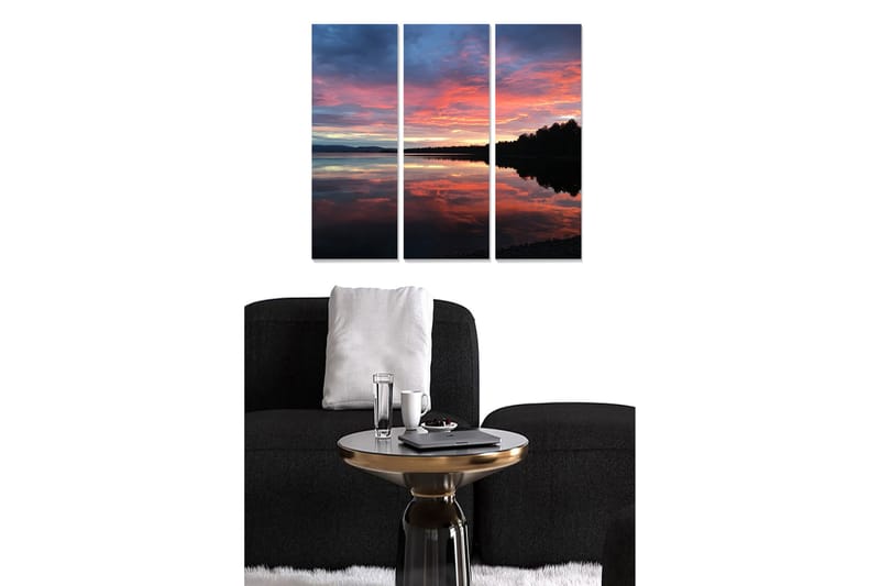 DEKORATIV MDF-MÅLNING 3-Delar 20x50 cm Flerfärgad - Inredning & dekor - Tavlor & konst - Canvastavla