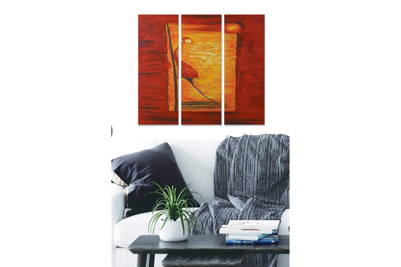 DEKORATIV MDF-MÅLNING 3-Delar 20x50 cm Flerfärgad - Inredning & dekor - Tavlor & konst - Canvastavla