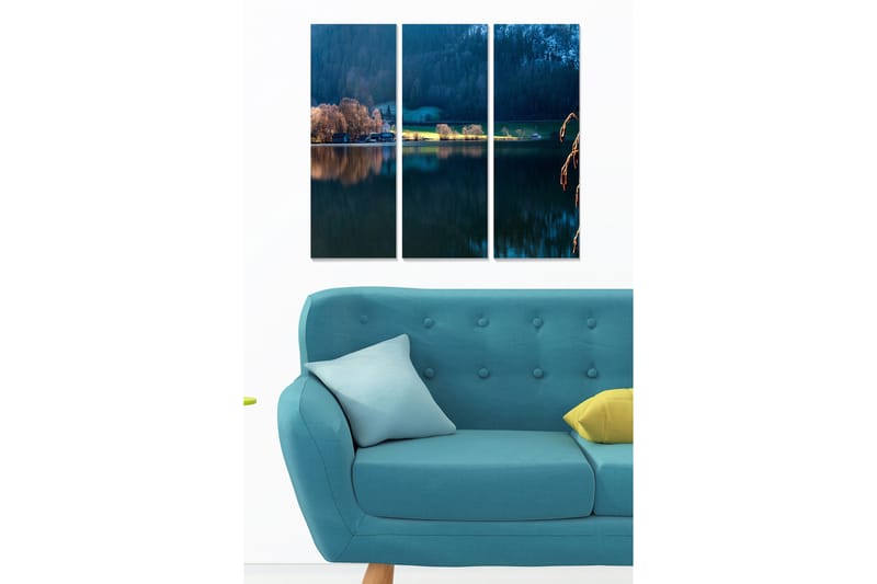 DEKORATIV MDF-MÅLNING 3-Delar 20x50 cm Flerfärgad - Inredning & dekor - Tavlor & konst - Canvastavla