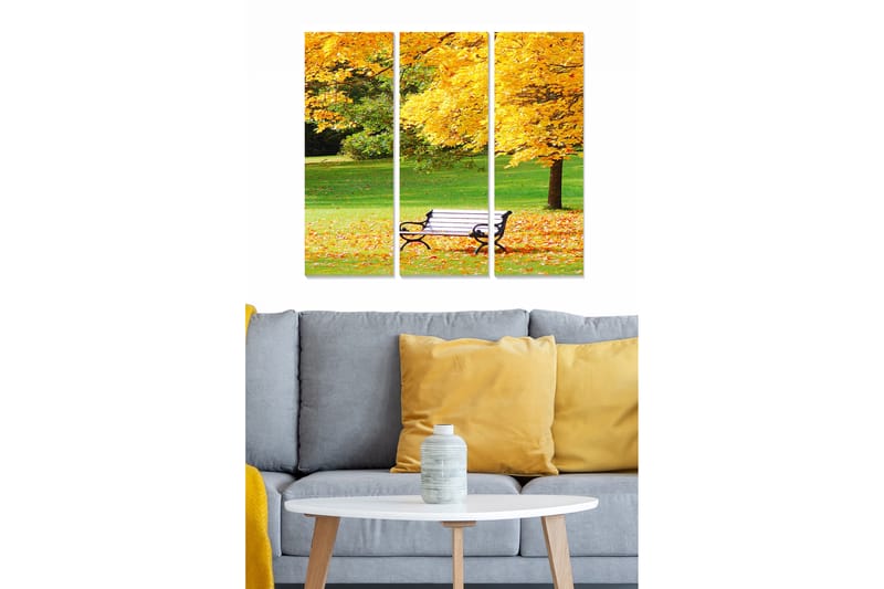 DEKORATIV MDF-MÅLNING 3-Delar 20x50 cm Flerfärgad - Inredning & dekor - Tavlor & konst - Canvastavla