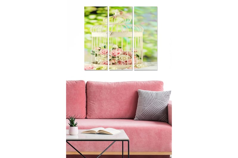 DEKORATIV MDF-MÅLNING 3-Delar 20x50 cm - Inredning & dekor - Tavlor & konst - Canvastavla