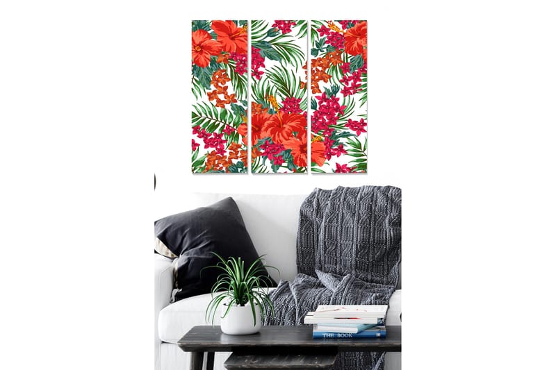 DEKORATIV MDF-MÅLNING 3-Delar 20x50 cm - Inredning & dekor - Tavlor & konst - Canvastavla
