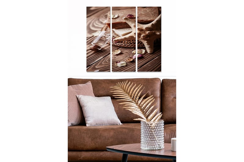 DEKORATIV MDF-MÅLNING 3-Delar 20x50 cm - Inredning & dekor - Tavlor & konst - Canvastavla