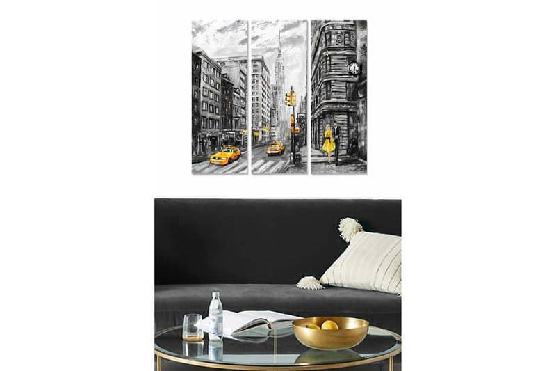 DEKORATIV MDF-MÅLNING 3-Delar 20x50 cm - Inredning & dekor - Tavlor & konst - Canvastavla