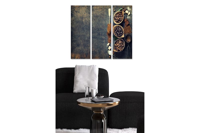 DEKORATIV MDF-MÅLNING 3-Delar 20x50 cm - Inredning & dekor - Tavlor & konst - Canvastavla