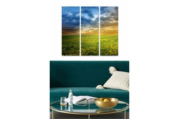 DEKORATIV MDF-MÅLNING 3-Delar 20x50 cm - Inredning & dekor - Tavlor & konst - Canvastavla