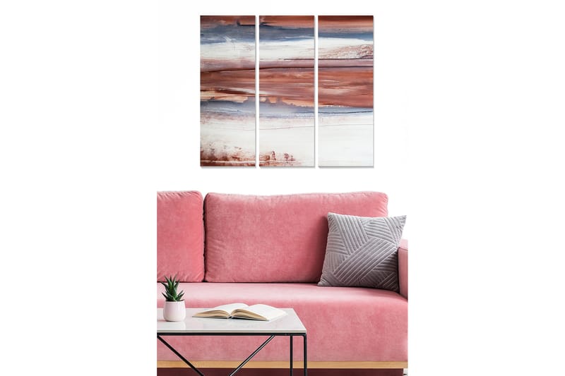 DEKORATIV MDF-MÅLNING 3-Delar 20x50 cm - Inredning & dekor - Tavlor & konst - Canvastavla