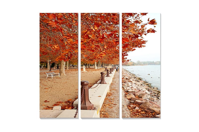 DEKORATIV MDF-MÅLNING 3-Delar 20x50 cm - Inredning & dekor - Tavlor & konst - Canvastavla