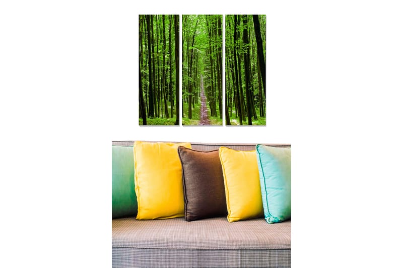 DEKORATIV MDF-MÅLNING 3-Delar 20x50 cm - Inredning & dekor - Tavlor & konst - Canvastavla