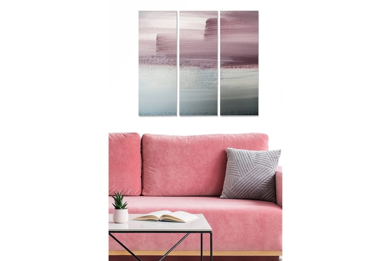 DEKORATIV MDF-MÅLNING 3-Delar 20x50 cm - Inredning & dekor - Tavlor & konst - Canvastavla