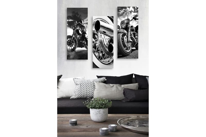 DEKORATIV MDF-MÅLNING 3-Delar 20x50 cm - Inredning & dekor - Tavlor & konst - Canvastavla