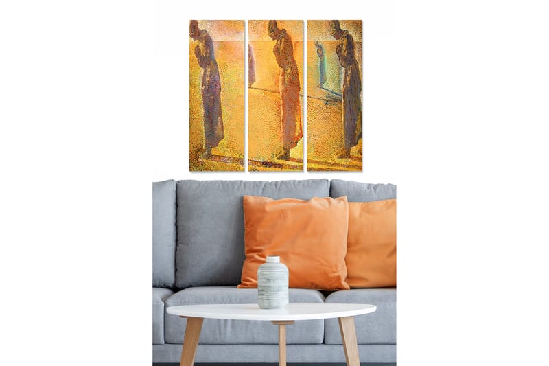 DEKORATIV MDF-MÅLNING 3-Delar 20x50 cm - Inredning & dekor - Tavlor & konst - Canvastavla