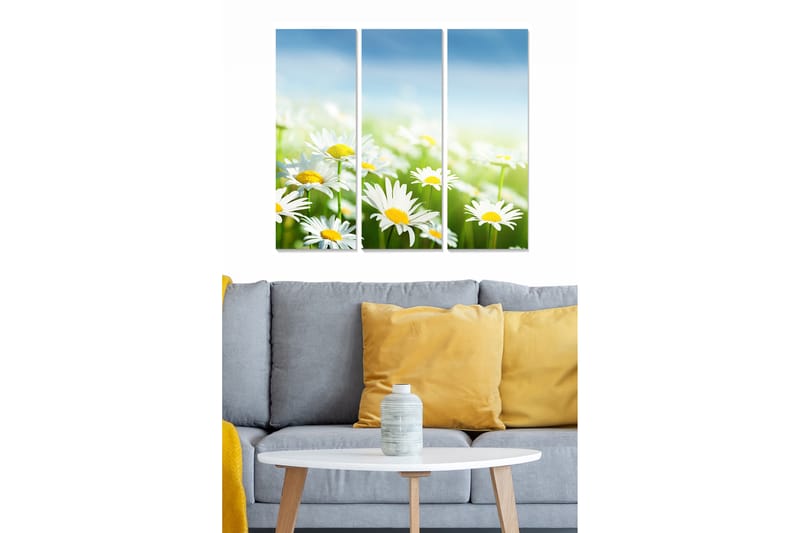 DEKORATIV MDF-MÅLNING 3-Delar 20x50 cm - Inredning & dekor - Tavlor & konst - Canvastavla