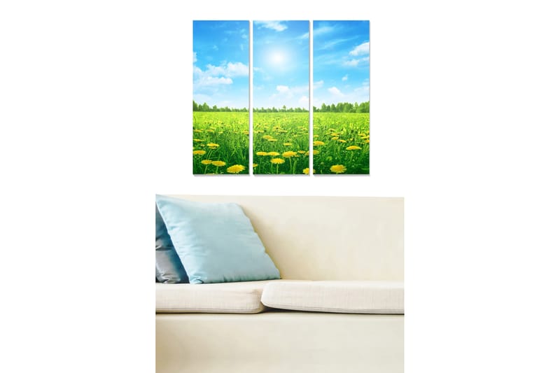 DEKORATIV MDF-MÅLNING 3-Delar 20x50 cm - Inredning & dekor - Tavlor & konst - Canvastavla