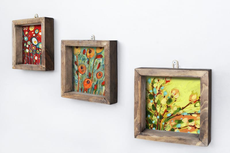 Dekorativ MDF-målning 3 Delar - Flerfärgad - Inredning & dekor - Tavlor & konst - Canvastavla