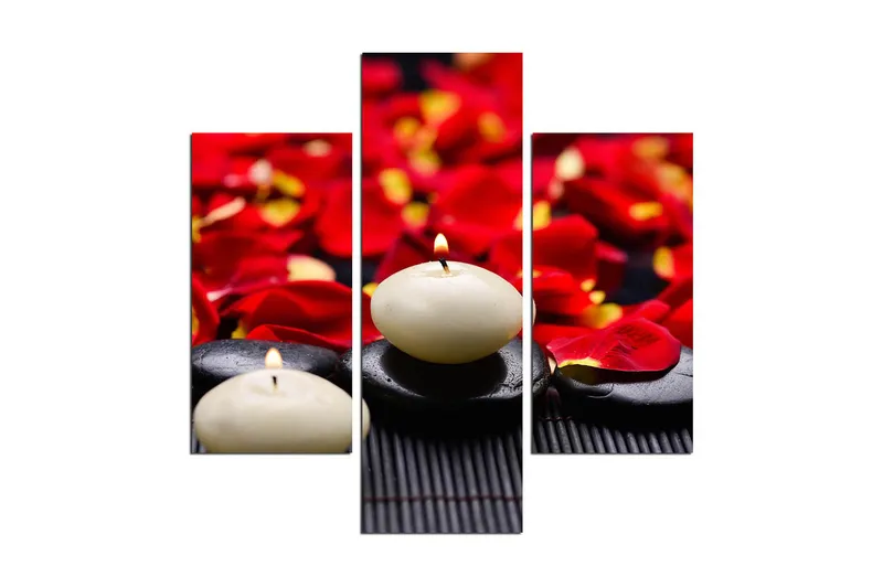 Dekorativ MDF-målning 3 Delar - Flerfärgad - Inredning & dekor - Tavlor & konst - Canvastavla