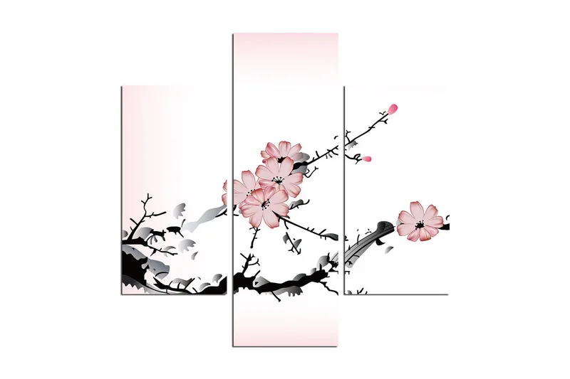 Dekorativ MDF-målning 3 Delar - Flerfärgad - Inredning & dekor - Tavlor & konst - Canvastavla
