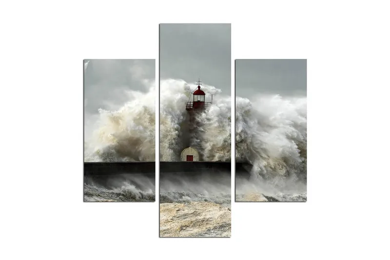 Dekorativ MDF-målning 3 Delar - Flerfärgad - Inredning & dekor - Tavlor & konst - Canvastavla