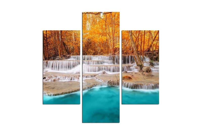 Dekorativ MDF-målning 3 Delar - Flerfärgad - Inredning & dekor - Tavlor & konst - Canvastavla