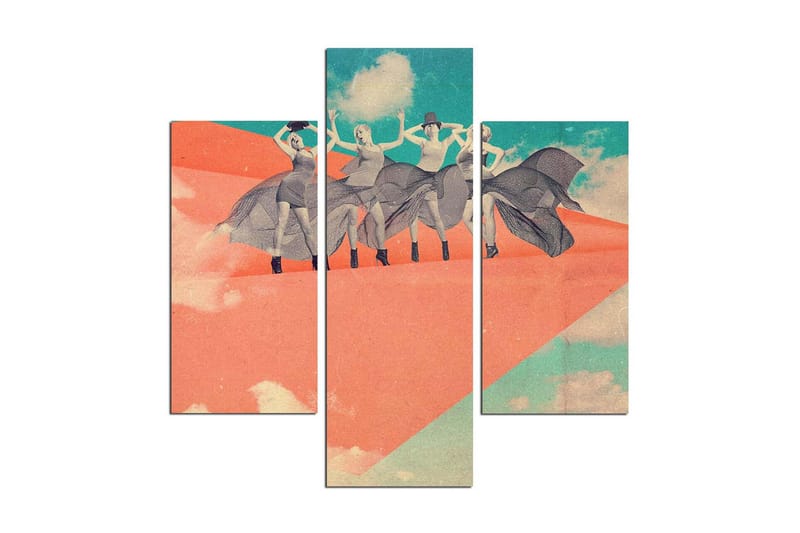 Dekorativ MDF-målning 3 Delar - Flerfärgad - Inredning & dekor - Tavlor & konst - Canvastavla