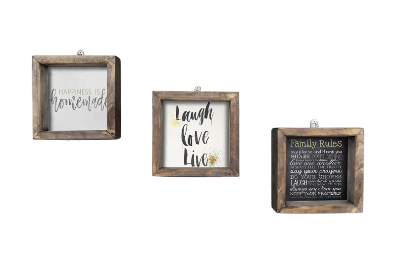 Dekorativ MDF-målning 3 Delar - Flerfärgad - Inredning & dekor - Tavlor & konst - Canvastavla