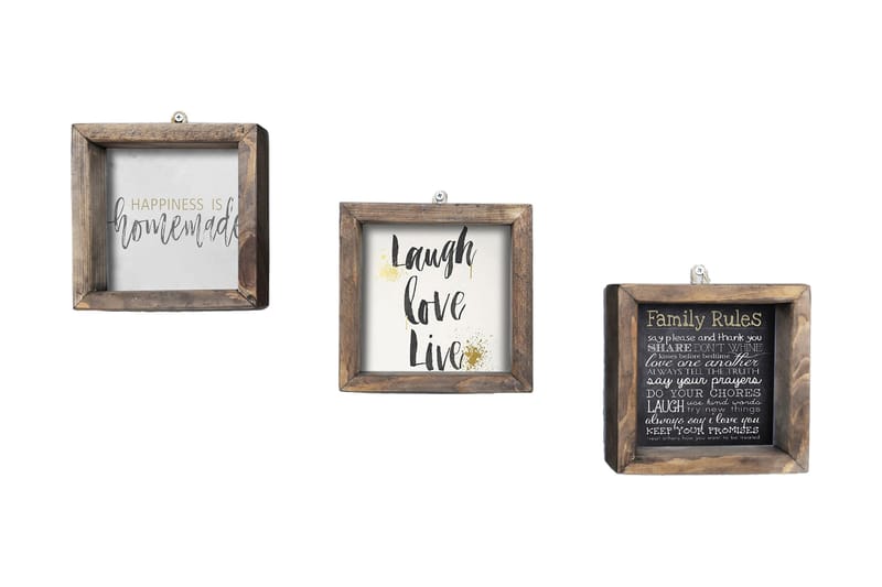 Dekorativ MDF-målning 3 Delar, Flerfärgad