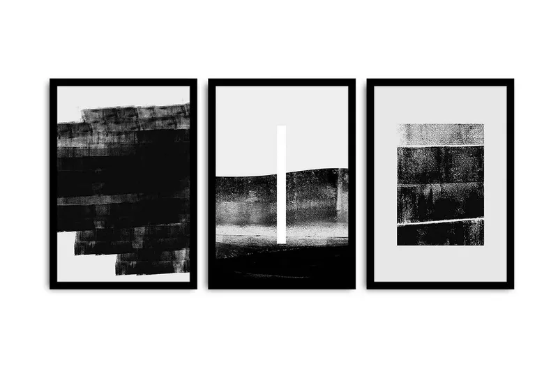 Dekorativ MDF-målning 3 Delar - Flerfärgad - Inredning & dekor - Tavlor & konst - Canvastavla