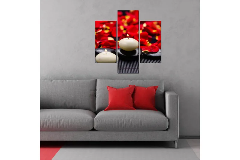 Dekorativ MDF-målning 3 Delar - Flerfärgad - Inredning & dekor - Tavlor & konst - Canvastavla