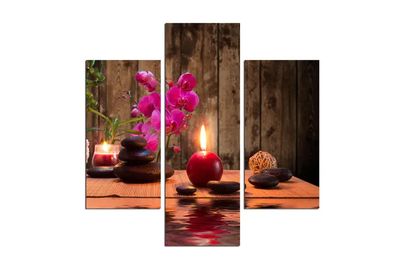 Dekorativ MDF-målning 3 Delar, Flerfärgad