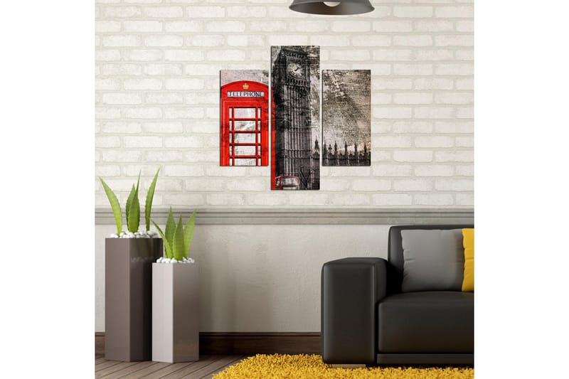 Dekorativ MDF-målning 3 Delar - Flerfärgad - Inredning & dekor - Tavlor & konst - Canvastavla