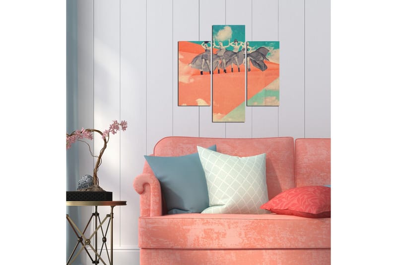 Dekorativ MDF-målning 3 Delar - Flerfärgad - Inredning & dekor - Tavlor & konst - Canvastavla