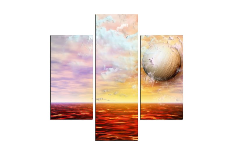 Dekorativ MDF-målning 3 Delar - Flerfärgad - Inredning & dekor - Tavlor & konst - Canvastavla