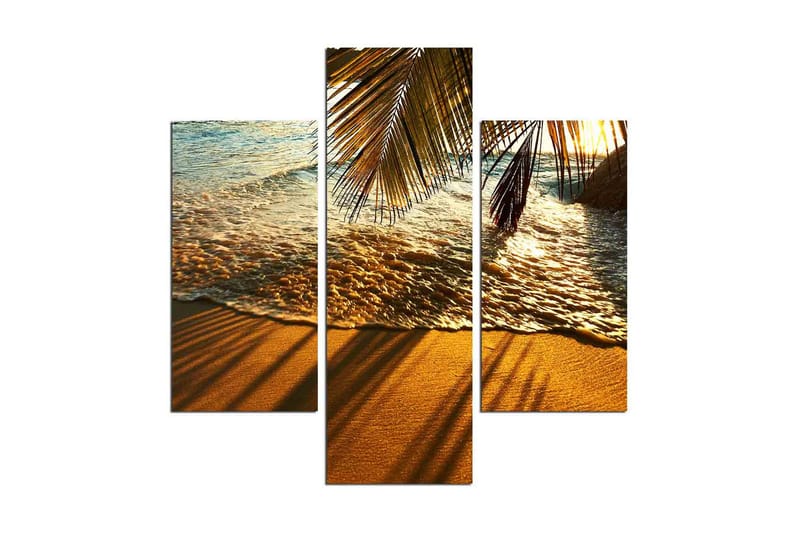 Dekorativ MDF-målning 3 Delar, Flerfärgad