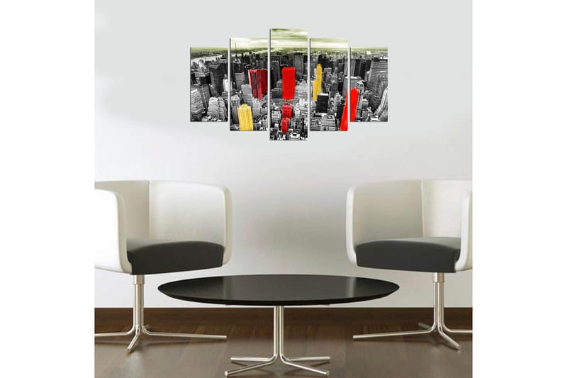DEKORATIV MDF-MÅLNING 5-Delar 20x60 cm Flerfärgad - Inredning & dekor - Tavlor & konst - Canvastavla