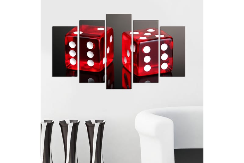 DEKORATIV MDF-MÅLNING 5-Delar 20x60 cm Flerfärgad - Inredning & dekor - Tavlor & konst - Canvastavla