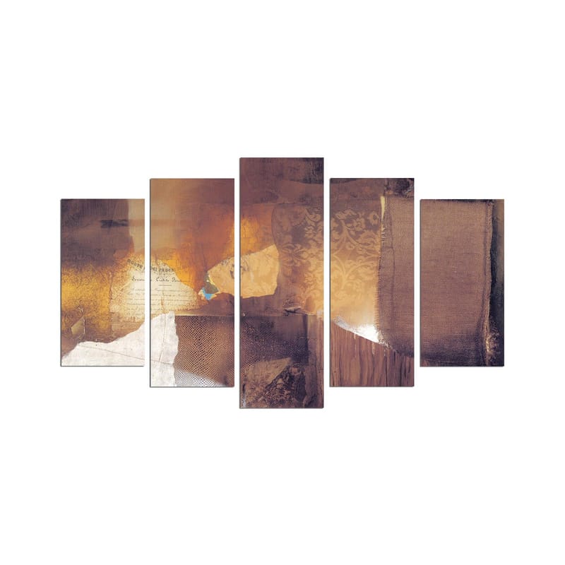 DEKORATIV MDF-MÅLNING 5-Delar 20x60 cm Flerfärgad - Inredning & dekor - Tavlor & konst - Canvastavla