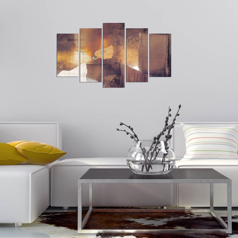 DEKORATIV MDF-MÅLNING 5-Delar 20x60 cm Flerfärgad - Inredning & dekor - Tavlor & konst - Canvastavla