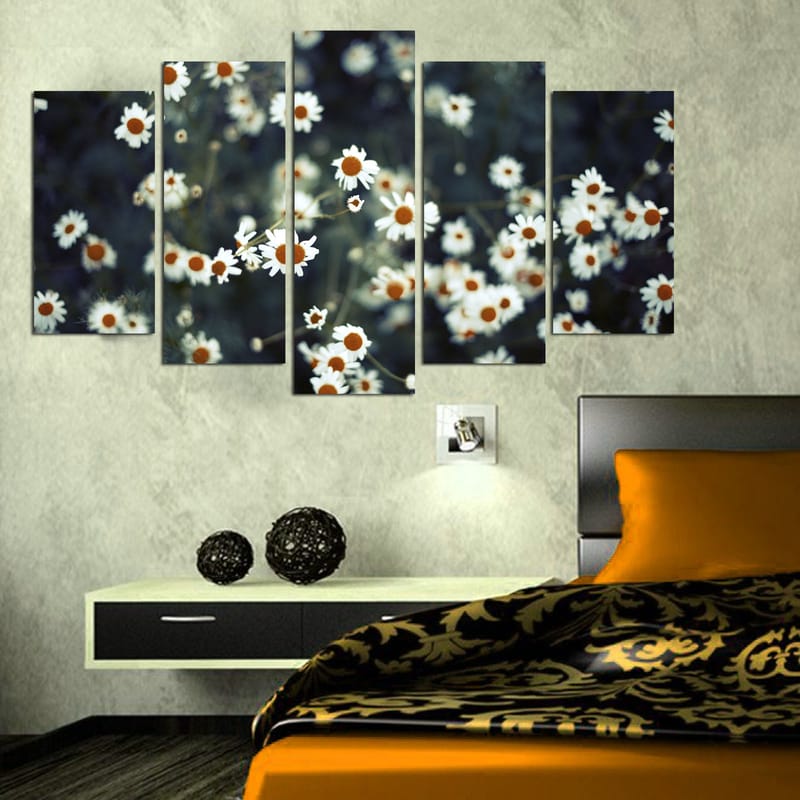 DEKORATIV MDF-MÅLNING 5-Delar 20x60 cm Flerfärgad - Inredning & dekor - Tavlor & konst - Canvastavla