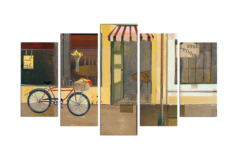 DEKORATIV MDF-MÅLNING 5-Delar 20x60 cm Flerfärgad - Inredning & dekor - Tavlor & konst - Canvastavla