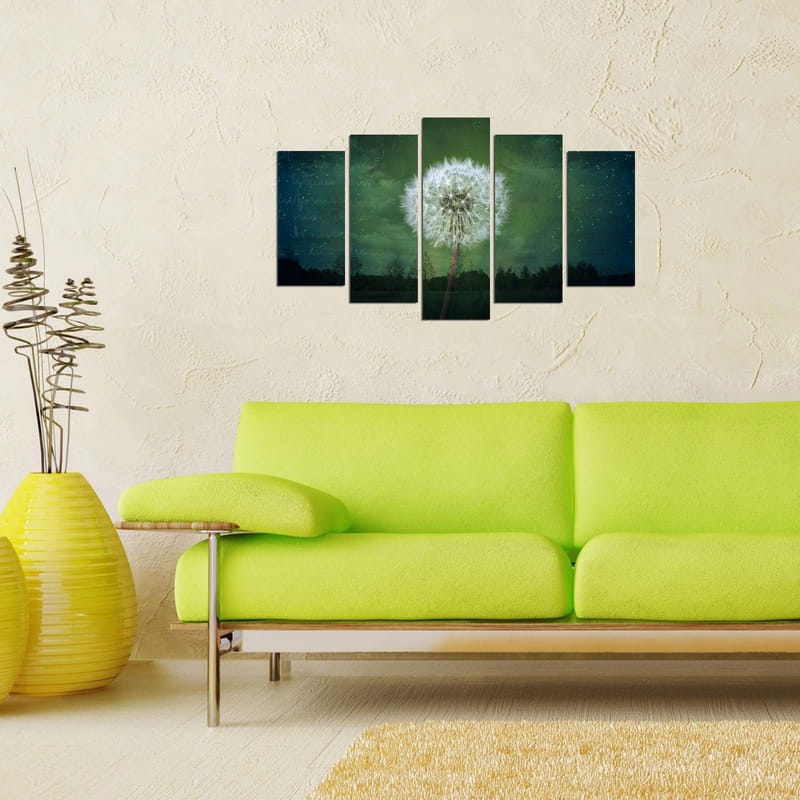 DEKORATIV MDF-MÅLNING 5-Delar 20x60 cm Flerfärgad - Inredning & dekor - Tavlor & konst - Canvastavla